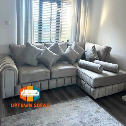 Modern Grey Fabric Sofa